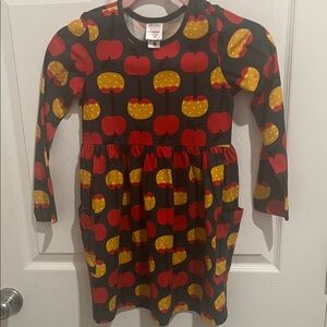 Hanna Andersson Red and Green Dress